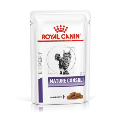 پوچ گربه مچور بالای هفت سال خورشتی رویال کنین – Royal Canin Mature Consult Gravy Pouch