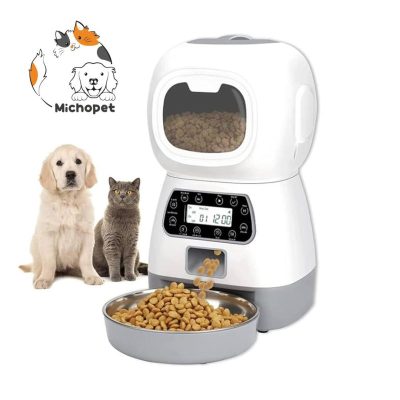 ظرف غذاخوری اتوماتیک سگ و گربه طرح ربات