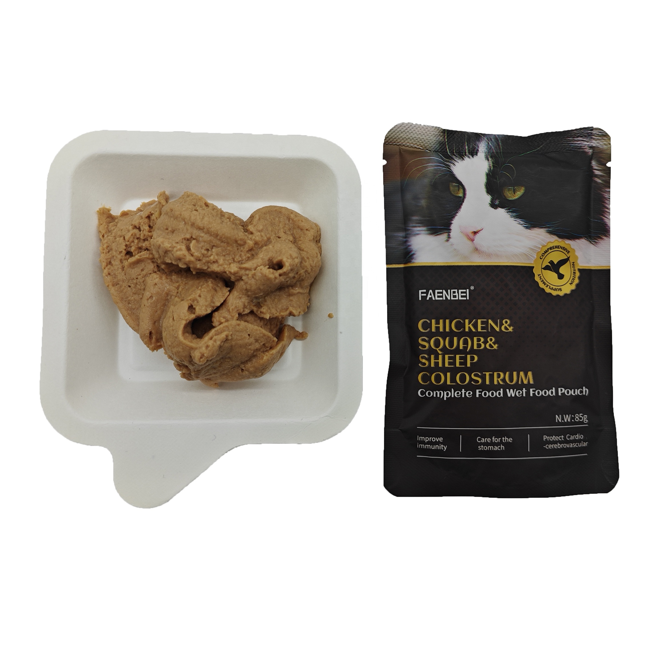 پوچ گربه فنبی مرغ کبوتر و بره Faenbei Cat Pouch Chicken - Image 2