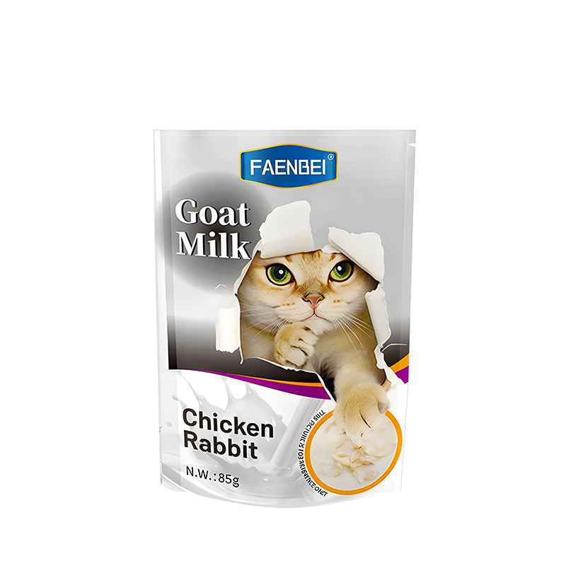 پوچ گربه فنبی مرغ و خرگوش در شیر بز Faenbei Cat Goat Milk with Chicken & Rabbit Pouch