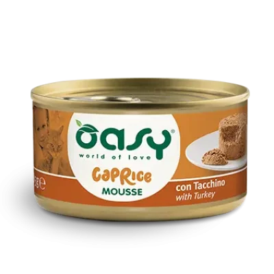 کنسرو گربه اوزی با طعم بوقلمون Oasy CAPRICE  Mousse with Turkey